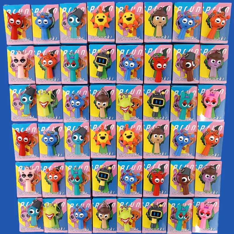 Nuevo conjunto de caja ciega Sprunki, juegos calientes de dibujos animados, muñeca coleccionable, juguete Sprunki, juego de acción de Anime, regalos de cumpleaños para niños, juguete