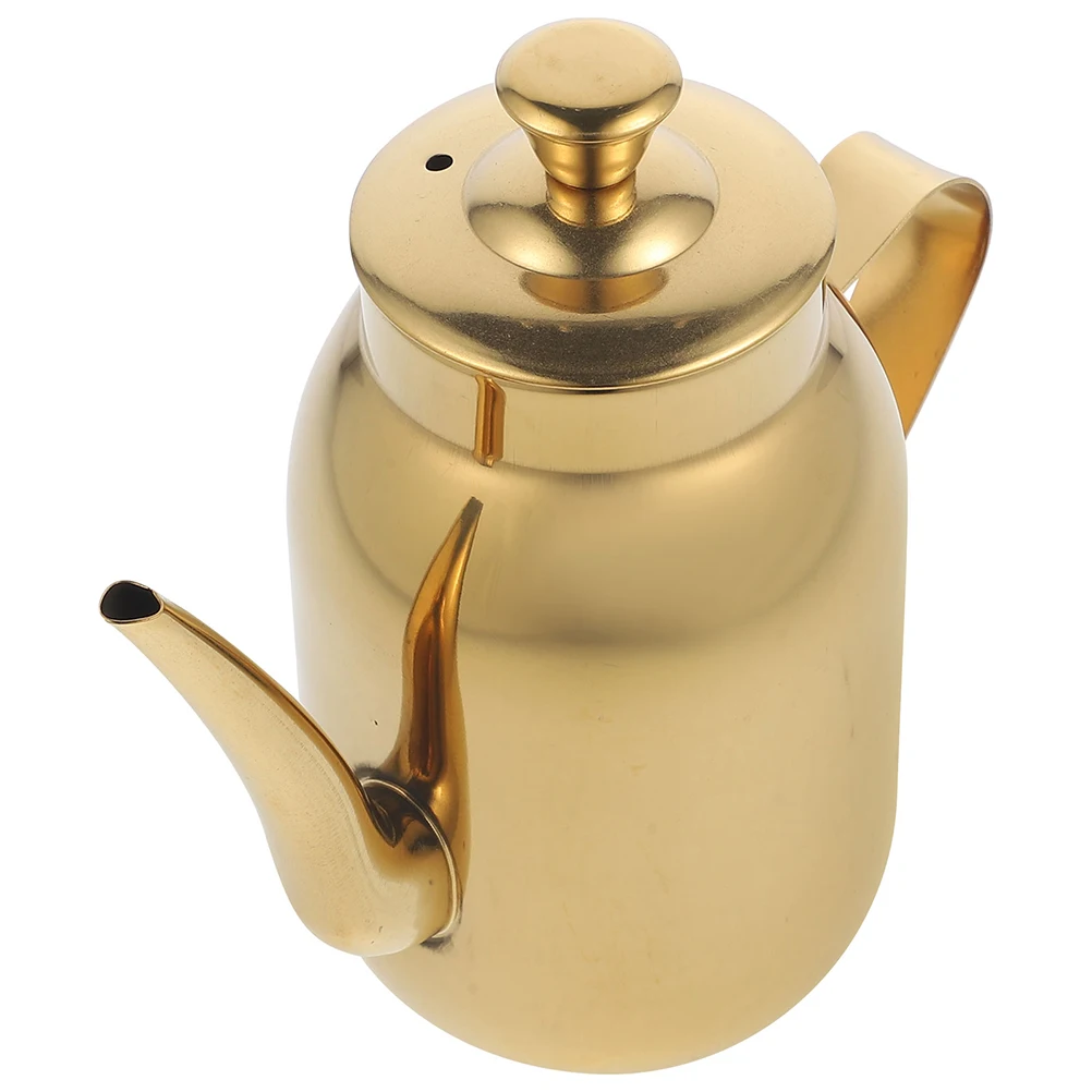 

Stainless Steel Oil Pot Grease Container Kitchen Dispenser Anti Slip Handle Spout Design Sauce Bottle Home Supply