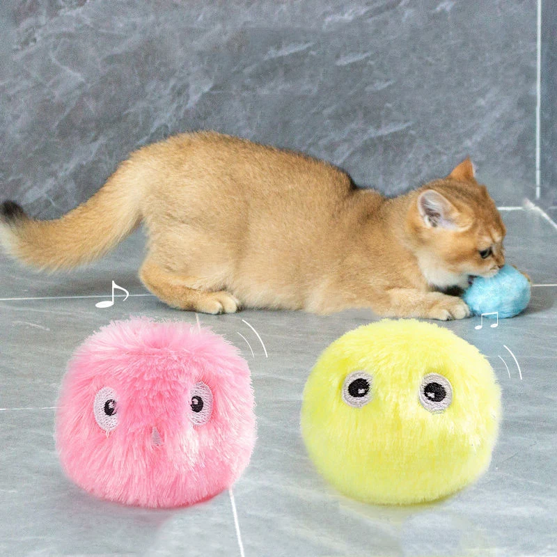 Smart Cat Toys Interactive Pet Squeaky Toys Electric Catnip Cat Training Toy Plaything Ball For Cat Kitty Supplies Gravity Ball