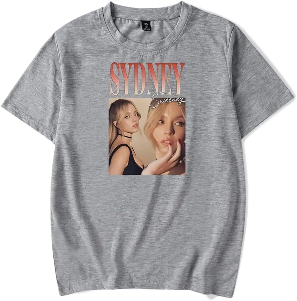 Sydney Sweeney Merch Anyone But You Vintage T-Shirt Crewneck Short Sleeve Tshirt Men/Women Fans Tops