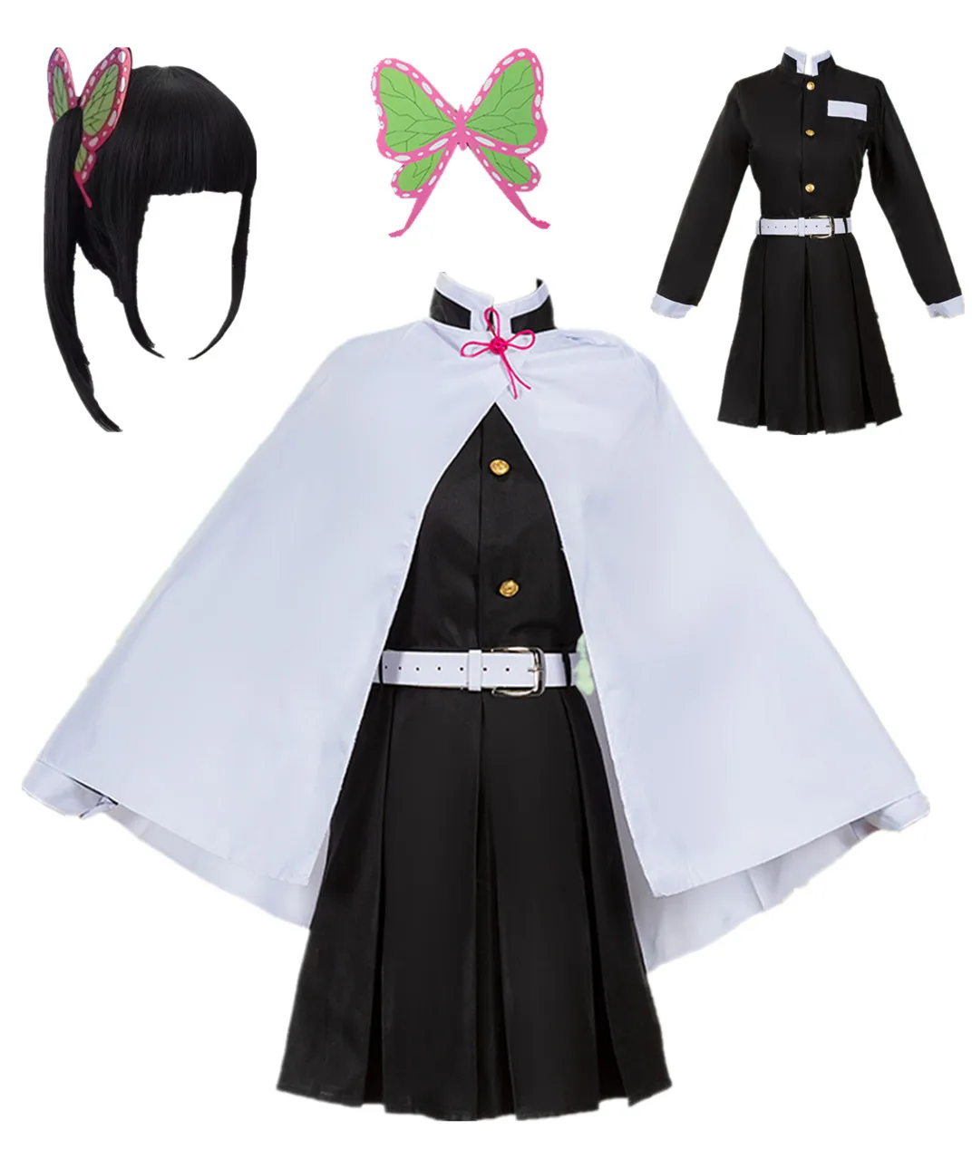

Us Size Women's Tsuyuri Kanawo Cosplay White Cloak Skirt Outfit Party Halloween Costume