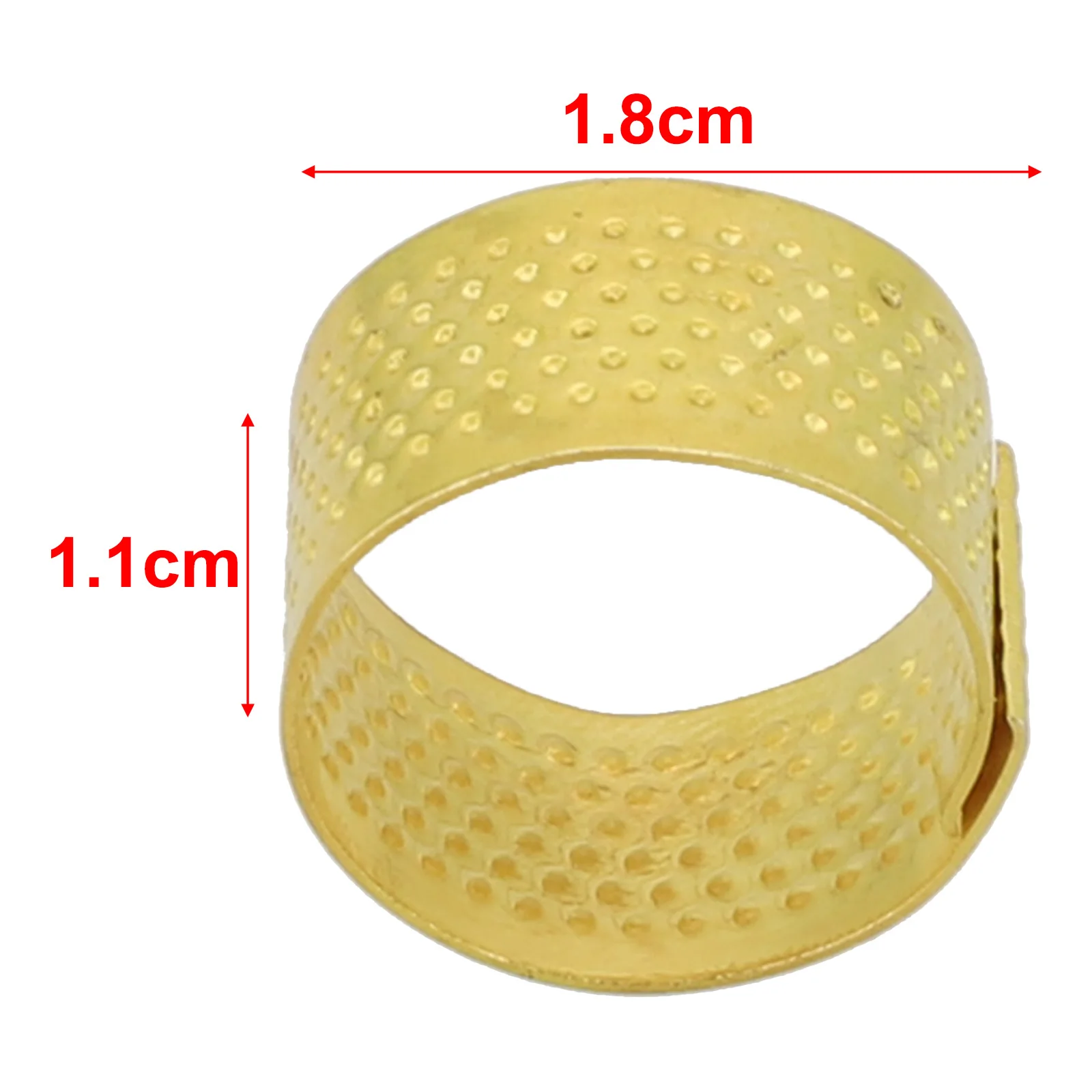Metal Thimble Antique Thimble Ring Home Sewing 18x11mm Size Compact Design Convenient To Use Easy To Carry Gold Color