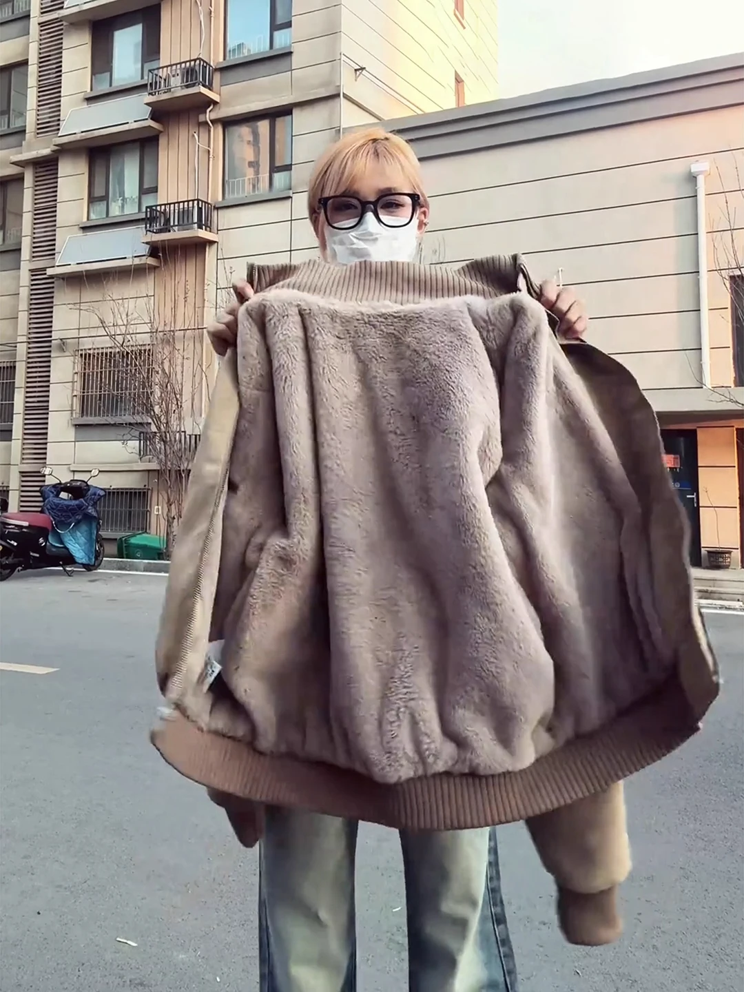 

Thiened Fce Lined Cotton Jaet Stand Collar Men's Winter Warm Outerwear PU Leather Cotton Coat Youth Casual Faion