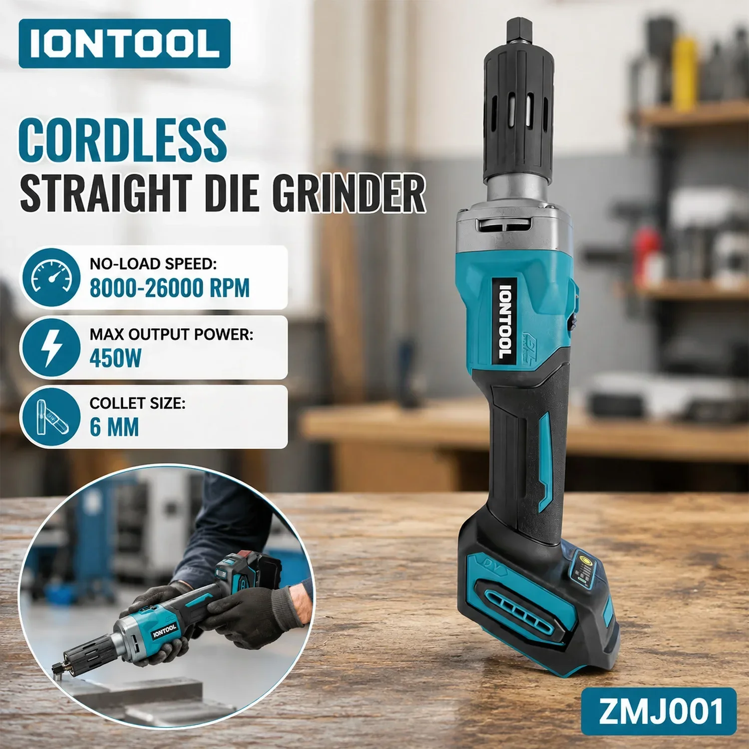 iontool-450w-meuleuse-a-fil-sans-fil-vitesse-variable-pour-le-polissage-des-metaux-le-traitement-de-la-rouille-la-sculpture-sur-bois-l'atelier-a-domicile-outil-de-poncage