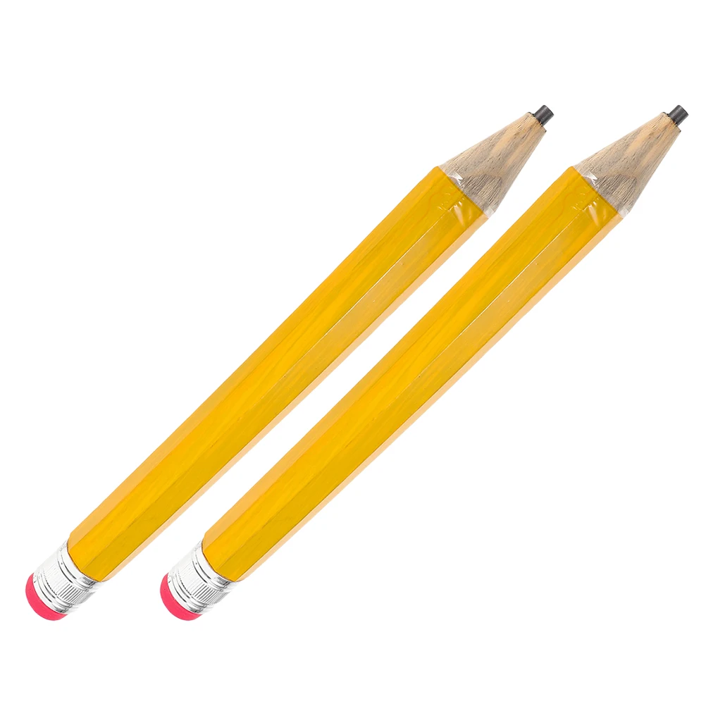 

2pcs Large Boy Party Decoration Pencils Oversized Thick Colored Kids Drawing Supplies Classroom Party Favor Tip