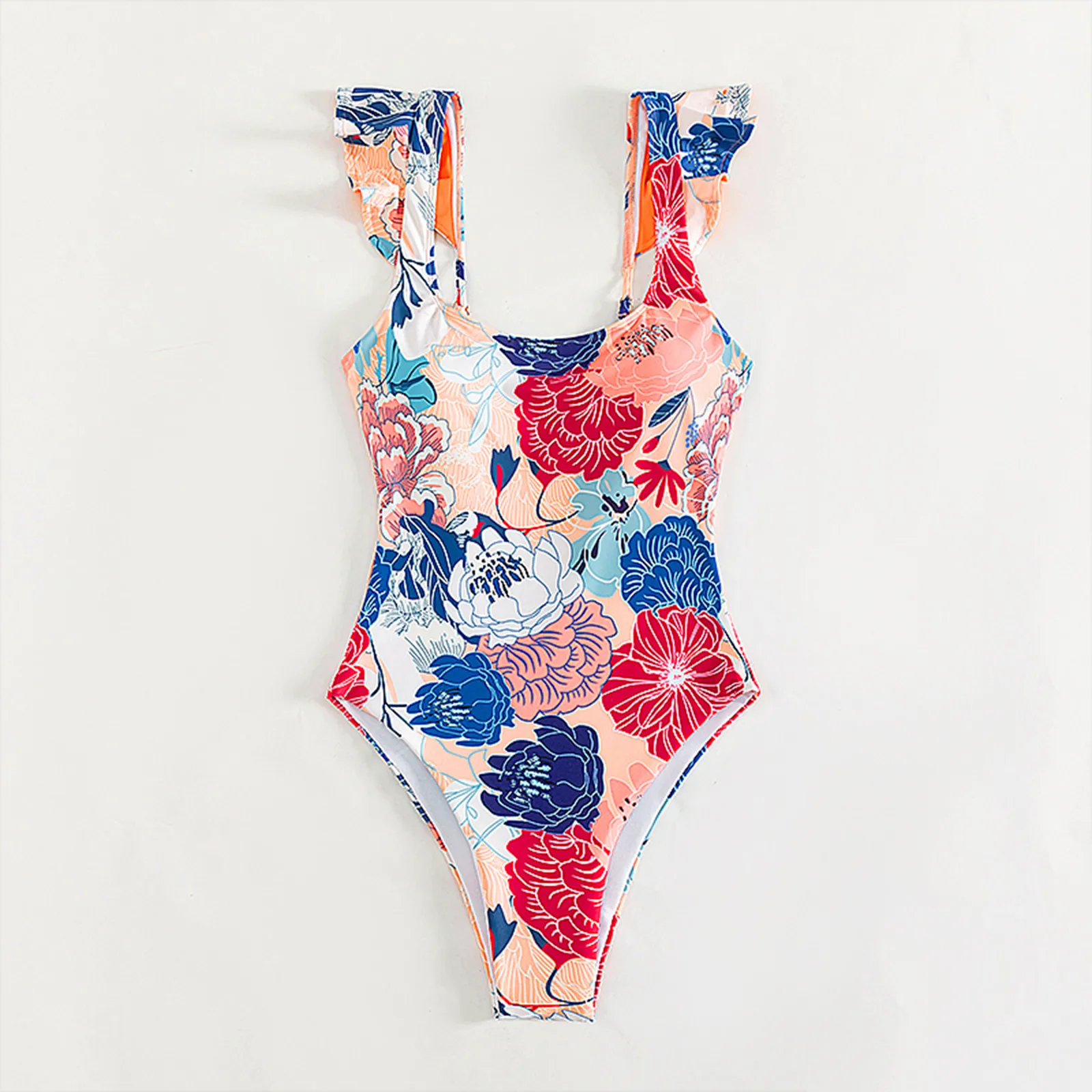 Ladies One Piece Floral Printing Swimming Costume Sexy Classic With Bra Pads And No Steel Bra For Women Bikini Swimsuits