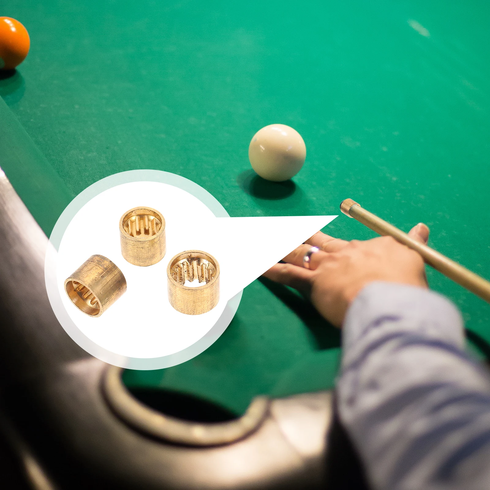 

Copper Nipple Ferrules for Pool Cues Durable Replaceable Parts Billiards Accessories Tip Kit Snooker Supplies Party