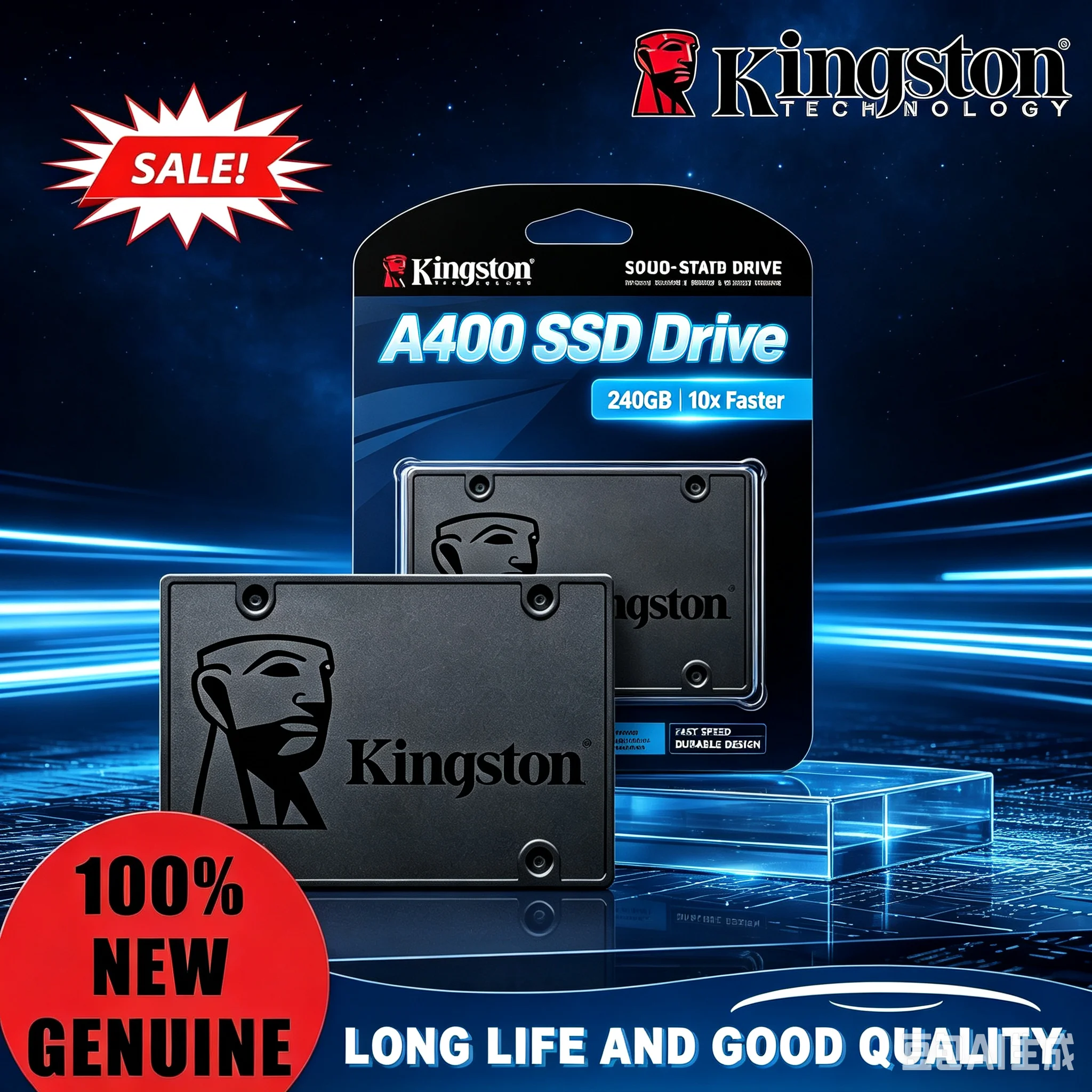 Kingston for Laptop Desktop PC 256GB 512GB A400 SSD Internal Solid State Drive 2.5 Inch SATA III SSDs HDD Hard Disk