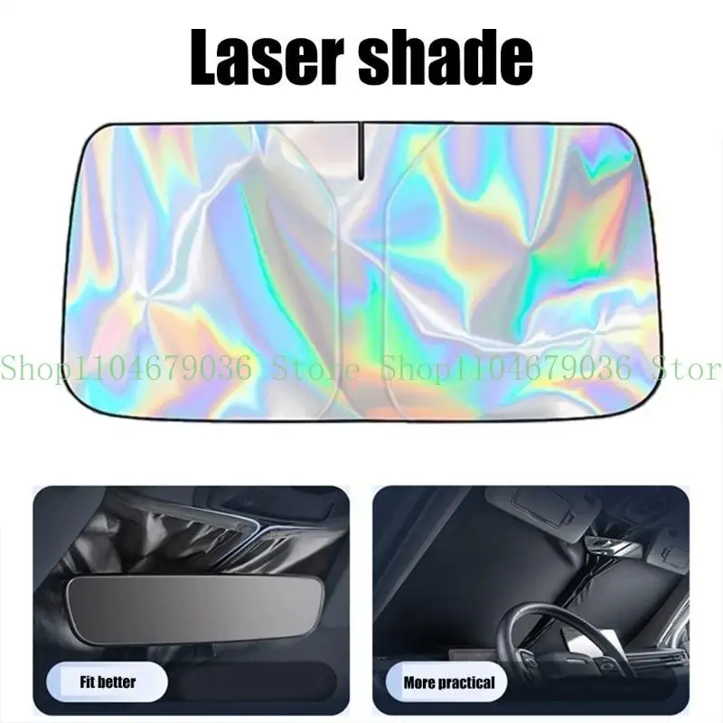 652F Sun Umbrella Telescopic Sun Shade Car Windshield Sunshade for Heat Insulation