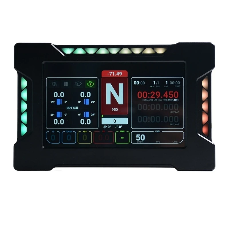 For Analog Racing Meter 5 Inch Touch Screen 19 Light SIMHUB Dual USB 60Hz