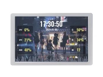 5 / 7/8/8,8 Zoll USB-Monitor, Aio LCD, PC-Gehäuse sekundären/Desktop-RGB-Umgebungs bildschirm, IP-Panel, Typ-C-Schnitts telle, CNC mich