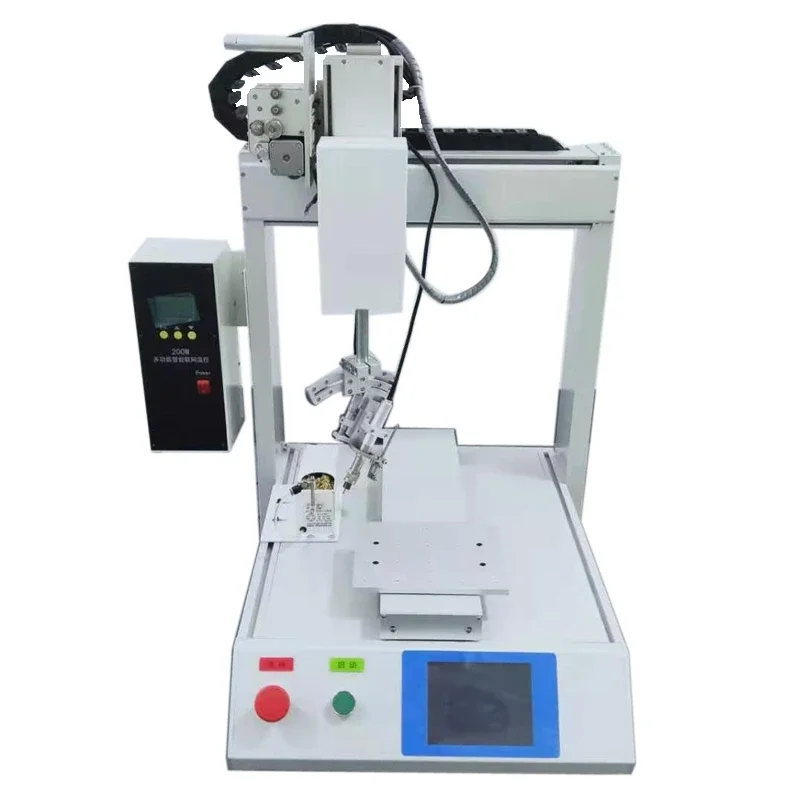 Automatic Led Resistor Wire Soldering Machine high efficiency pcb robotic solder machine automatic tin feed soldering machine