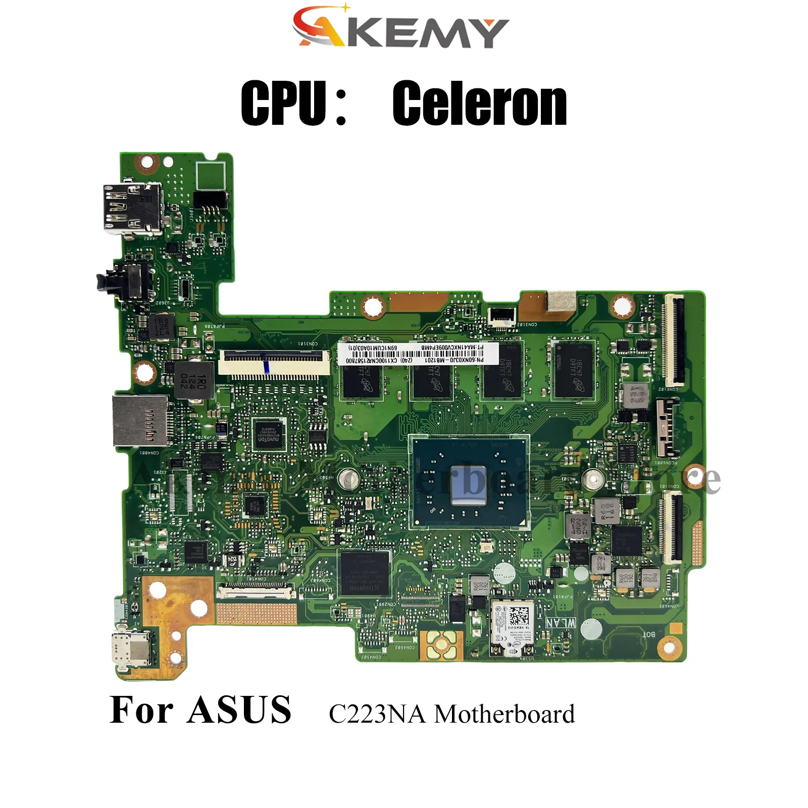 

C223NA Материнская плата для ноутбука ASUS Chromebook C223NA C223N Материнская плата для ноутбука с процессором Celeron 100% тестирование ОК быстрая доставка stk