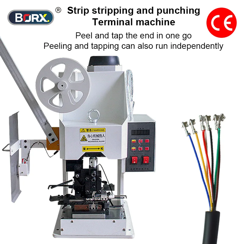 

Полуавтоматическая машина для зачистки и обжима электрических кабелей, горизонтальная машина для обжима кабельных клемм Molex JST XH