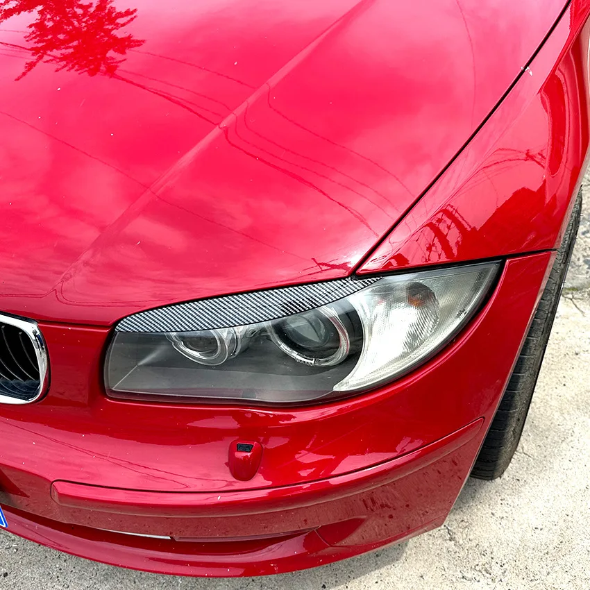 

Applicable to BMW 1 Series E81 E82 E87 E88 2008 2009 2010 2012 2013 Headlamp eyebrow car sticker exterior modification