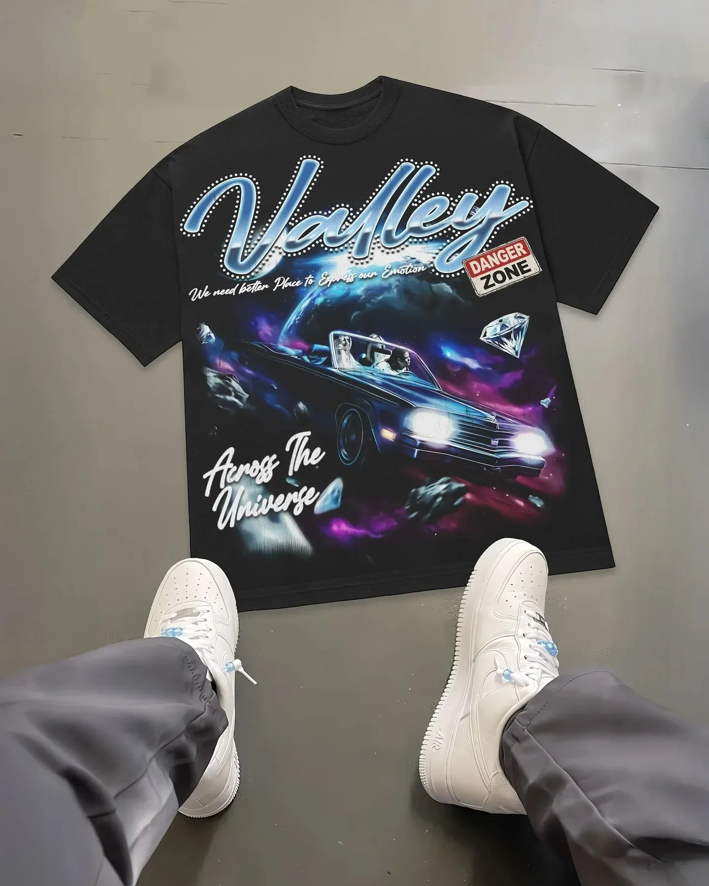 تي شيرت جرافيك ستريت هيب هوب أمريكان سكل ليبرتي كبير الحجم Y2k ملابس هاراجوكو قطنية عتيقة بأكمام قصيرة #2