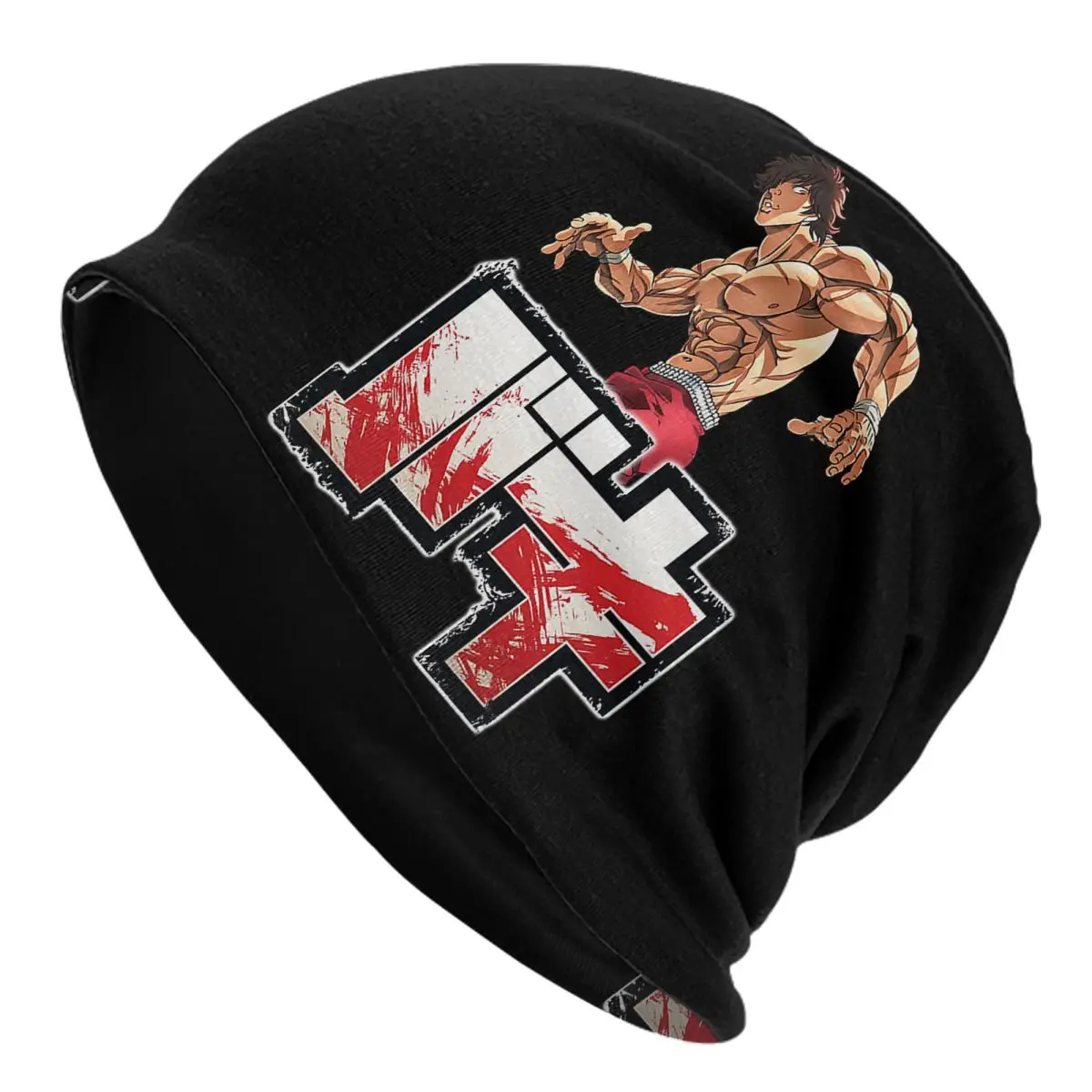 

Japanese Anime Baki Hanma Bonnet Hats Goth Street Skullies Beanies Hats Manga Unisex Spring Dual-use Caps