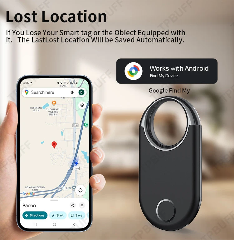 Google Find My GPS-Tracker Android Anti-Verlust-Ortungsgerät GPS-Lokalisierungs-Detektor Smart Tag 2 Gehäuse Sicherheitsschutz Positionierung – Detail 3
