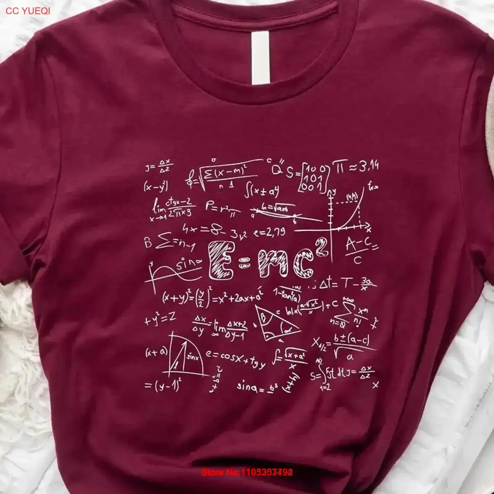 Physical Equations And Formulas E MC2 T shirt Relativity Calculus Theory SweaT Energy Mass Speed of Light RelativityTheory