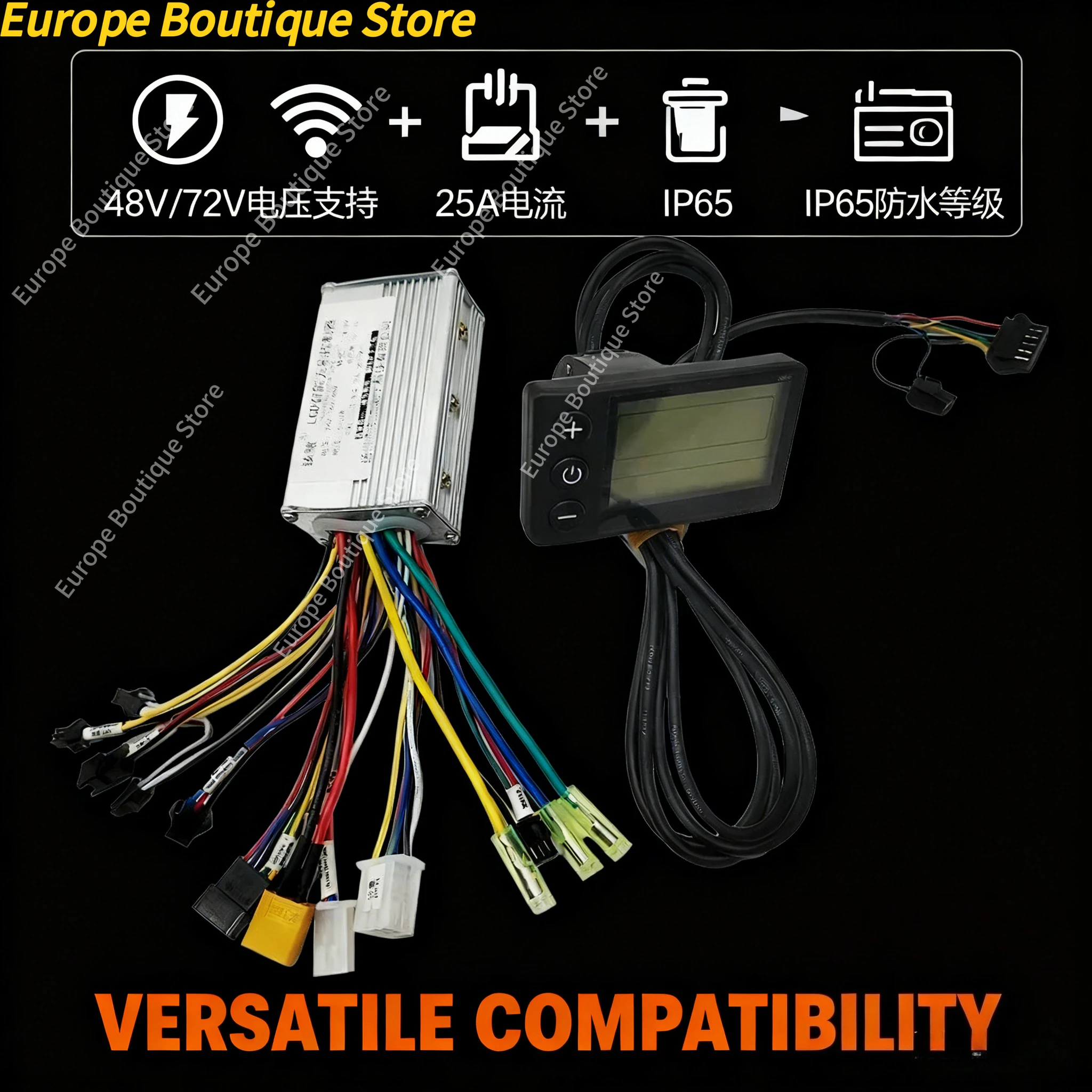 

24V 36V 48V 350W 250W MAX20A E-bike/Electric Scooter Brushless Controller S866 LCD Display for Electric Bike Bicycle