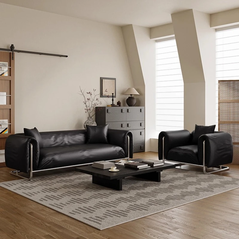 

Black Aesthetics Sofa Living Room Modern Creative Designer Lounge Comfortable Sofas Romantic Unusual Muebles Home Furniture