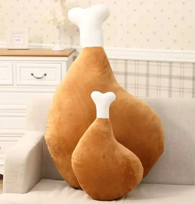 Creative ขาไก่ Plush ของเล่นหมอนตุ๊กตาตุ๊กตาโซฟาเบาะไก่ Drumstic ของขวัญเด็กผู้หญิงของเล่น Drumstick TFA1093