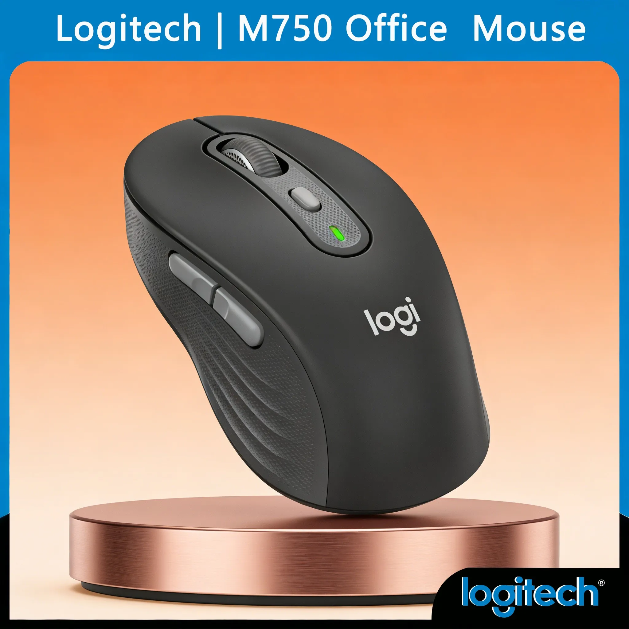

Logitech M750 Budget Student Mouse Lightweight Travel Dual-Mode Connection Quiet Office
