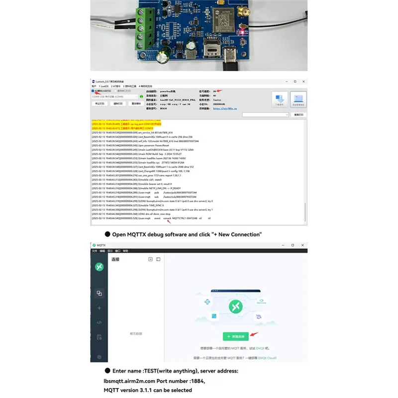 

A99E-Air780e Модуль 4G к RS485 Модуль передачи данных DTU USB5V/DC8-36V Поддержка прошивки и разработки LUATOS