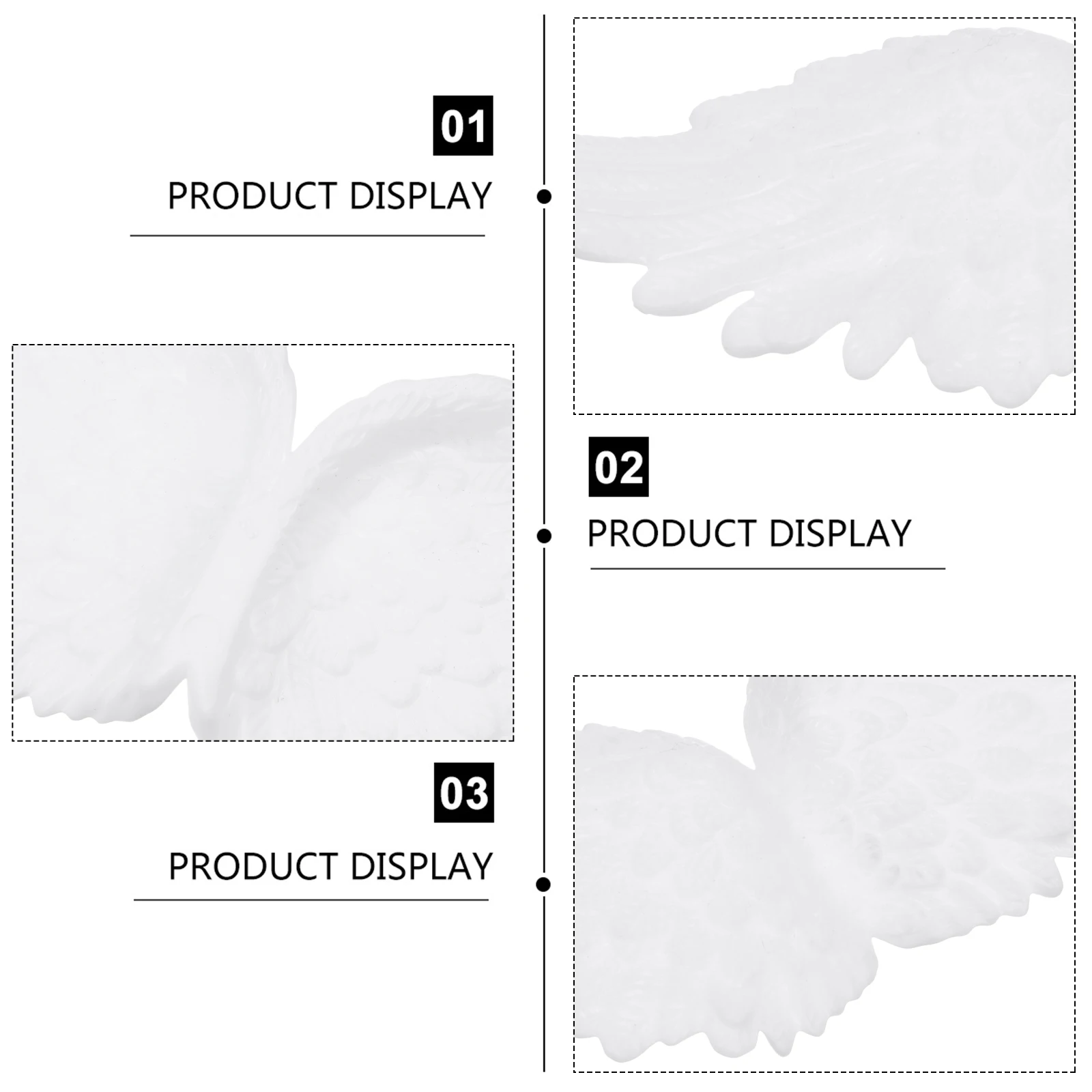 

12 шт. Крылья ангела DIY Декор Белые рождественские украшения Поделки ручной работы Маленький орнамент Свадебный реквизит Поставки