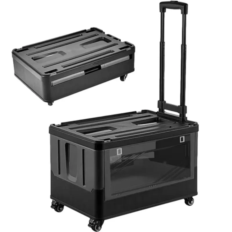 

50L Large Storage Capacity and Strong Load-bearing Capability Foldable and Retractable Side Open Box