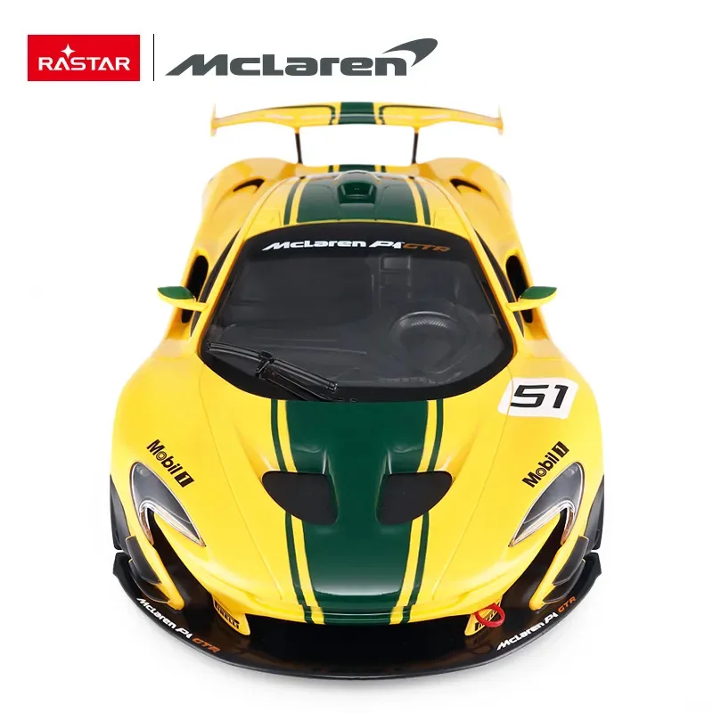 RASTAR Mclaren P1 GTR RC Car 1:14 Scale LED Lights Rubber Wheels Auto Machine Vehicle Toys For Children Adults