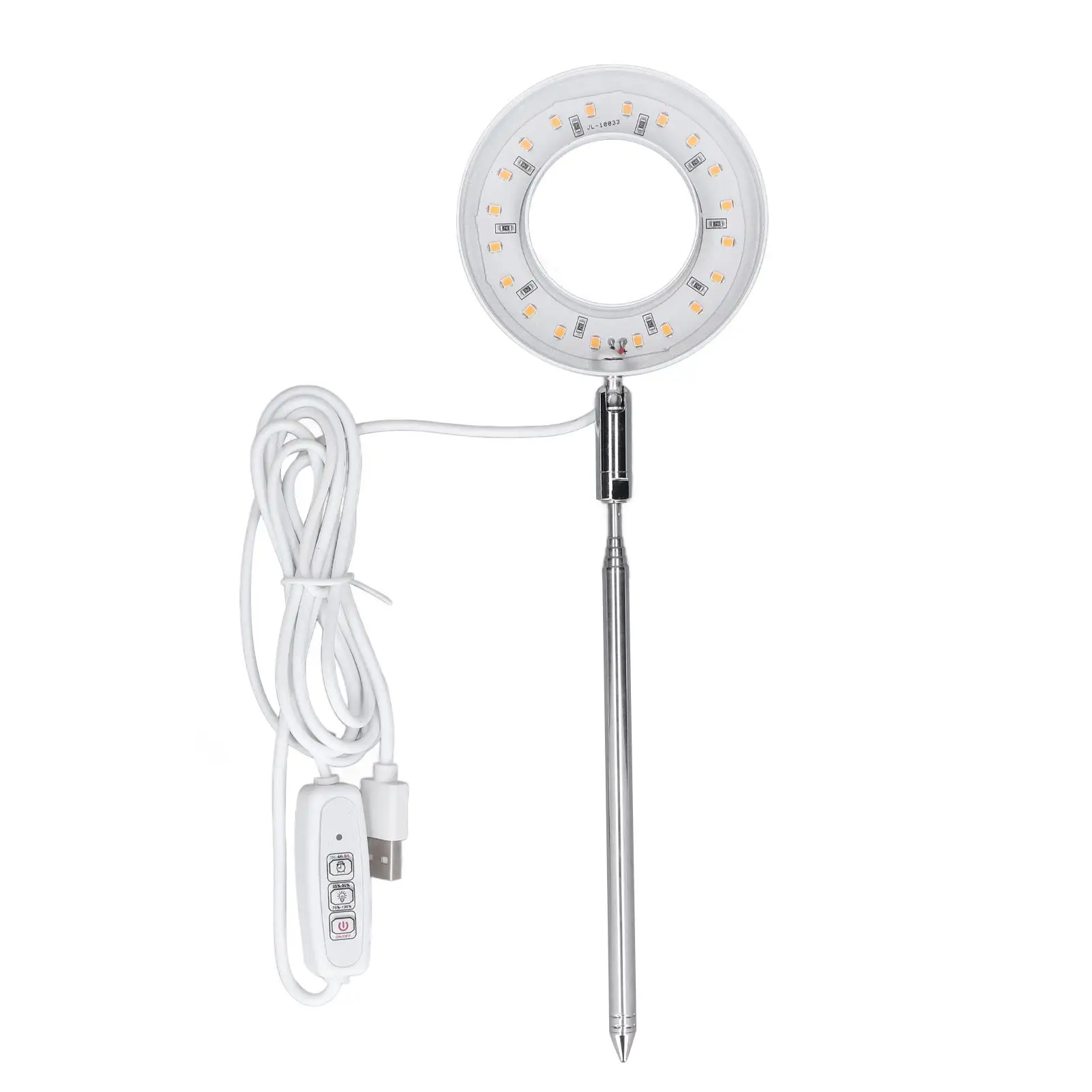 Full Spectrum LED Grow Light for indoor Plants – Adjustable Brightness, Retractable USB Plant Lamp