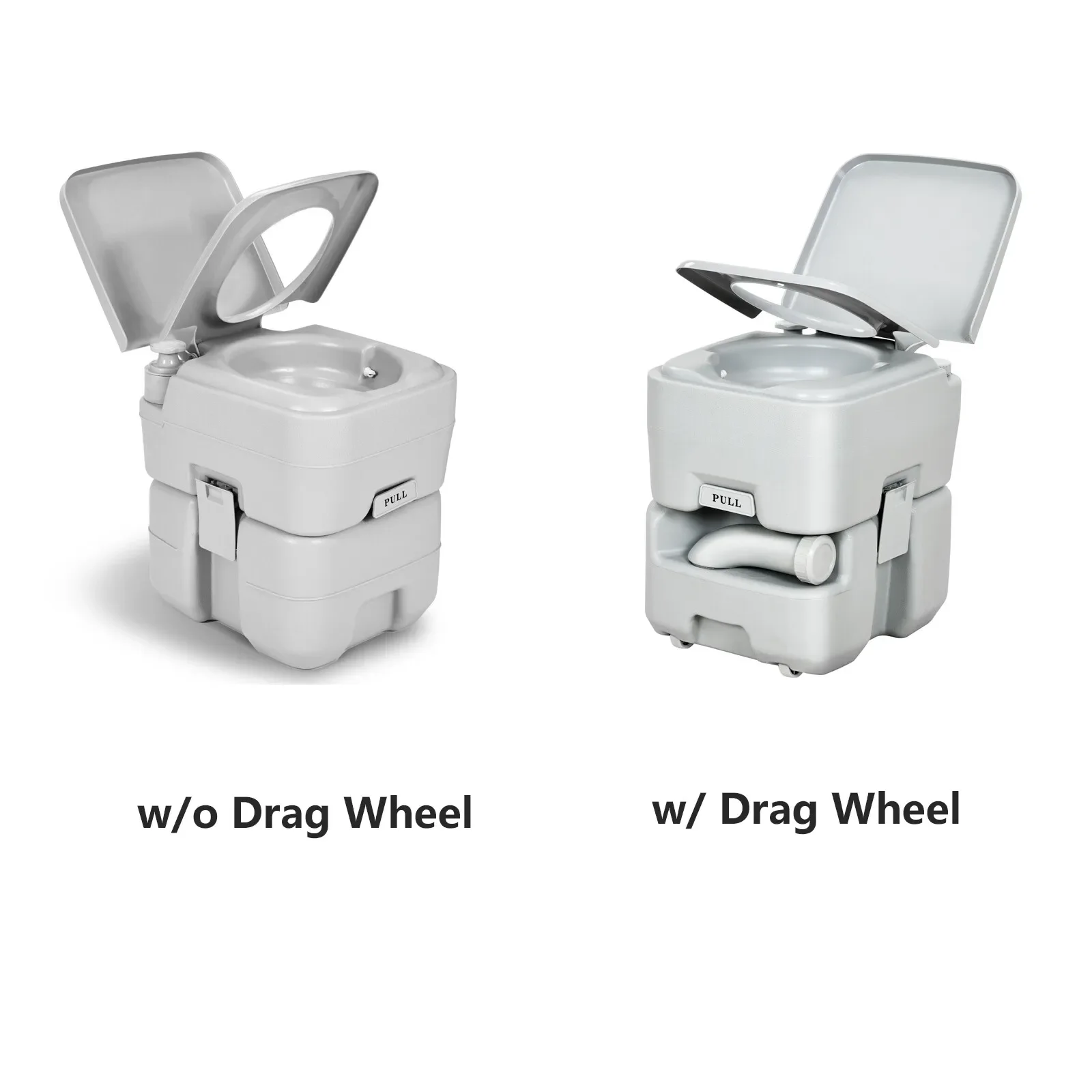 

Portable Toilet Flush Travel RV Potty for Camping Boating Hiking Trips
