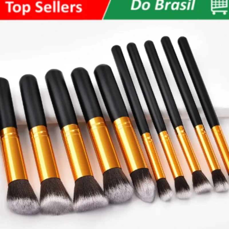 

Профессиональные кисти для контуринга дыма Kabuki, набор кистей для макияжа, кисть для рисования, 10 шт.