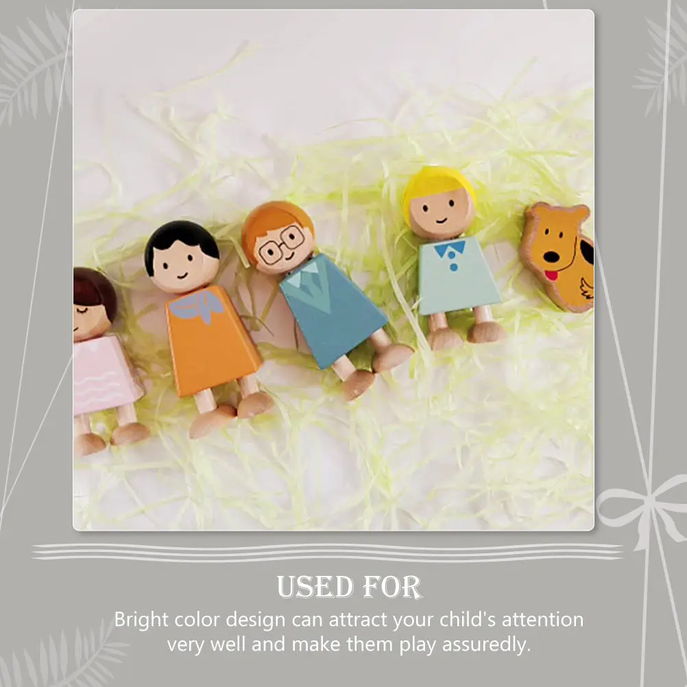 Holzmann-Spielzeug, Spielzeug für Kinder, Bausteine, Charakter-Spielzeug, pädagogisches Frühfamilien-Set