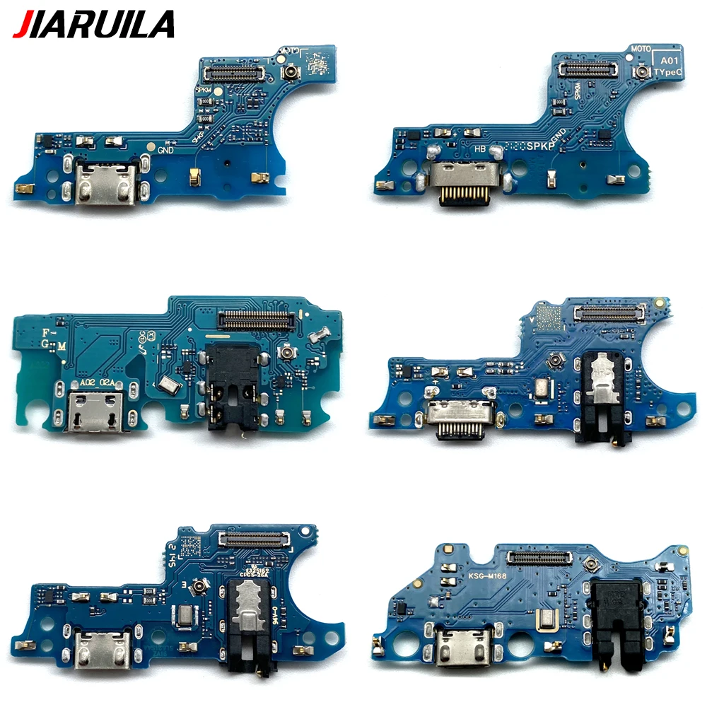 USB With Micro Charging Port Charger Dock Flex Cable With IC Microphone Board For Samsung A01 A02 A03 A10 A11 A12 A20 A21 A32