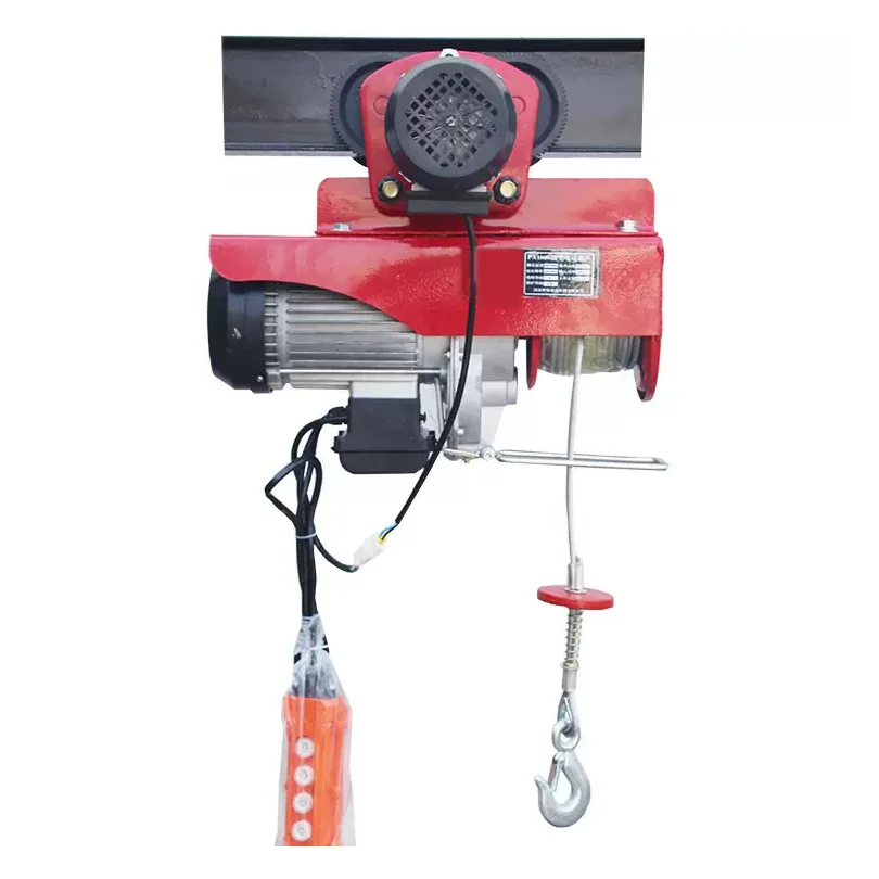 New Professional Portable Mini Electric Hoist 500kg 220v Wireless Remote Control CE Certified Wire Rope Sling Warehouse Lifting