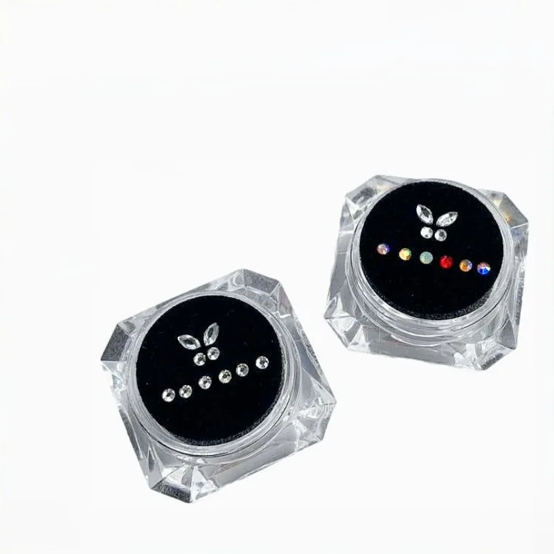 Multi-color Rhinestone Tooth Drill Set, 10 Pieces/pack: Butterfly + 6 X 2mm Round, 2*4mm Marquise + 2mm Round