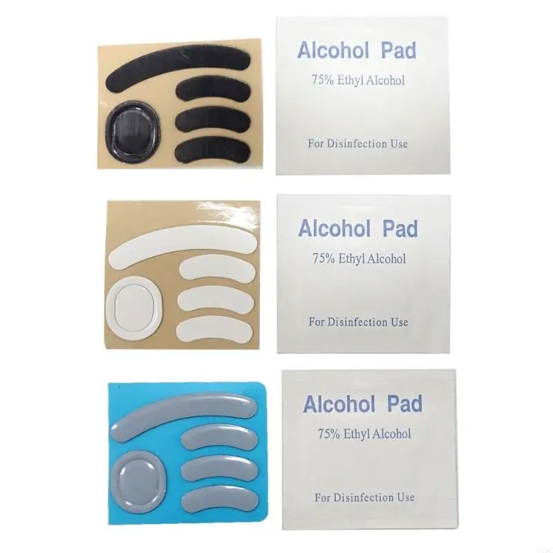 U55C 1Set para GPro Wireless Mouse Sticker Patinetes mouse Bordes curvos