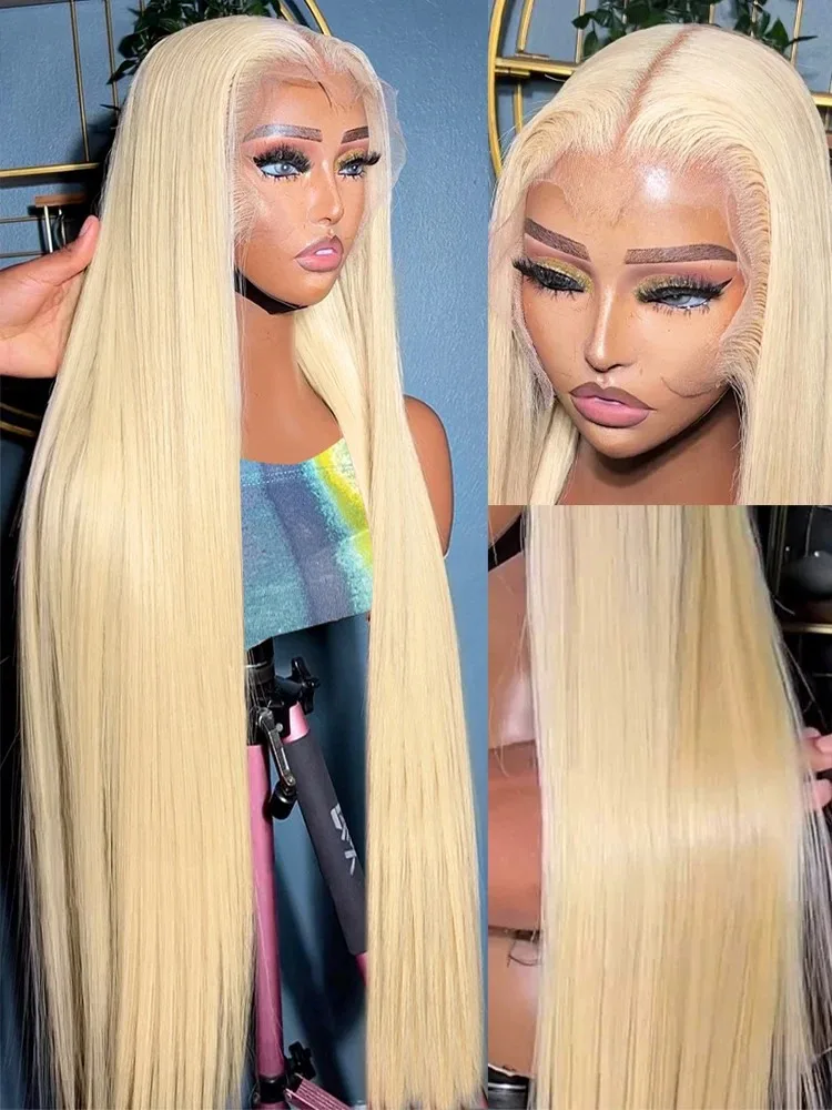 30 32 Inch Straight 13x4 13x6 613 Blonde HD Lace Front Wig Human Hair Brazilian 150% Colored Lace Frontal Wigs For Black Women