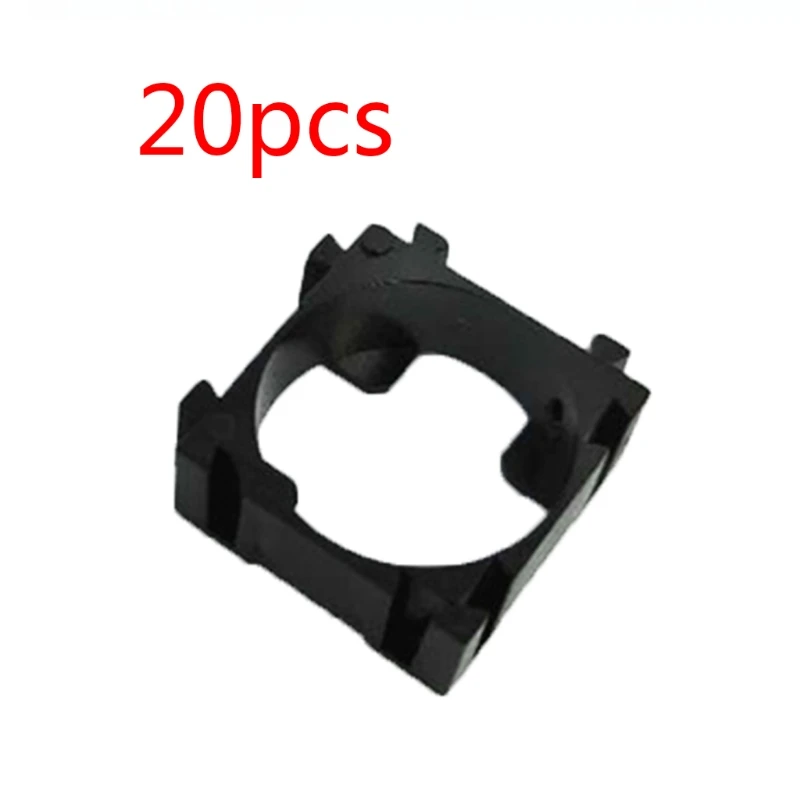 20 Pcs 18650 Pack Holder Bracket Cell Safety Anti Vibration Plastic Brackets for 18650 Batteries Replacement