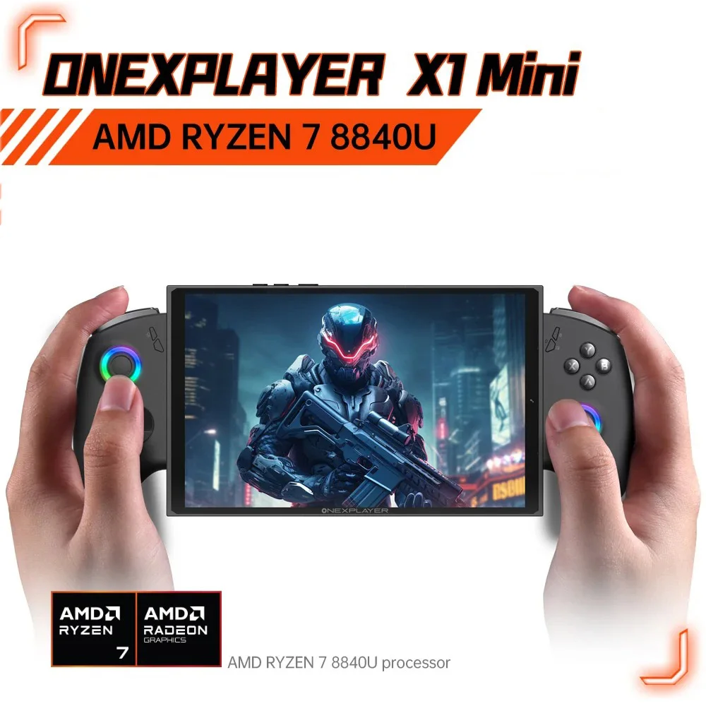 OneXPlayer X1mini 8.8 Inch AMD 8840u Oculink Laptop Video Game Portable Gaming Console PC Laptop Shipping