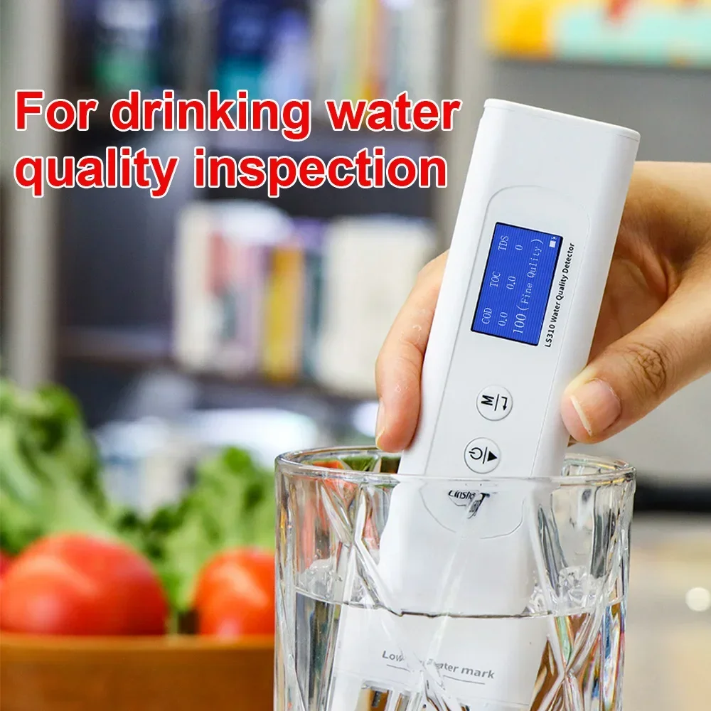 Water Quality Tester Tds Ec Meter Ppm Cod Toc Professional Digital Water Quality Tester for Drinking Water Rugged LS310