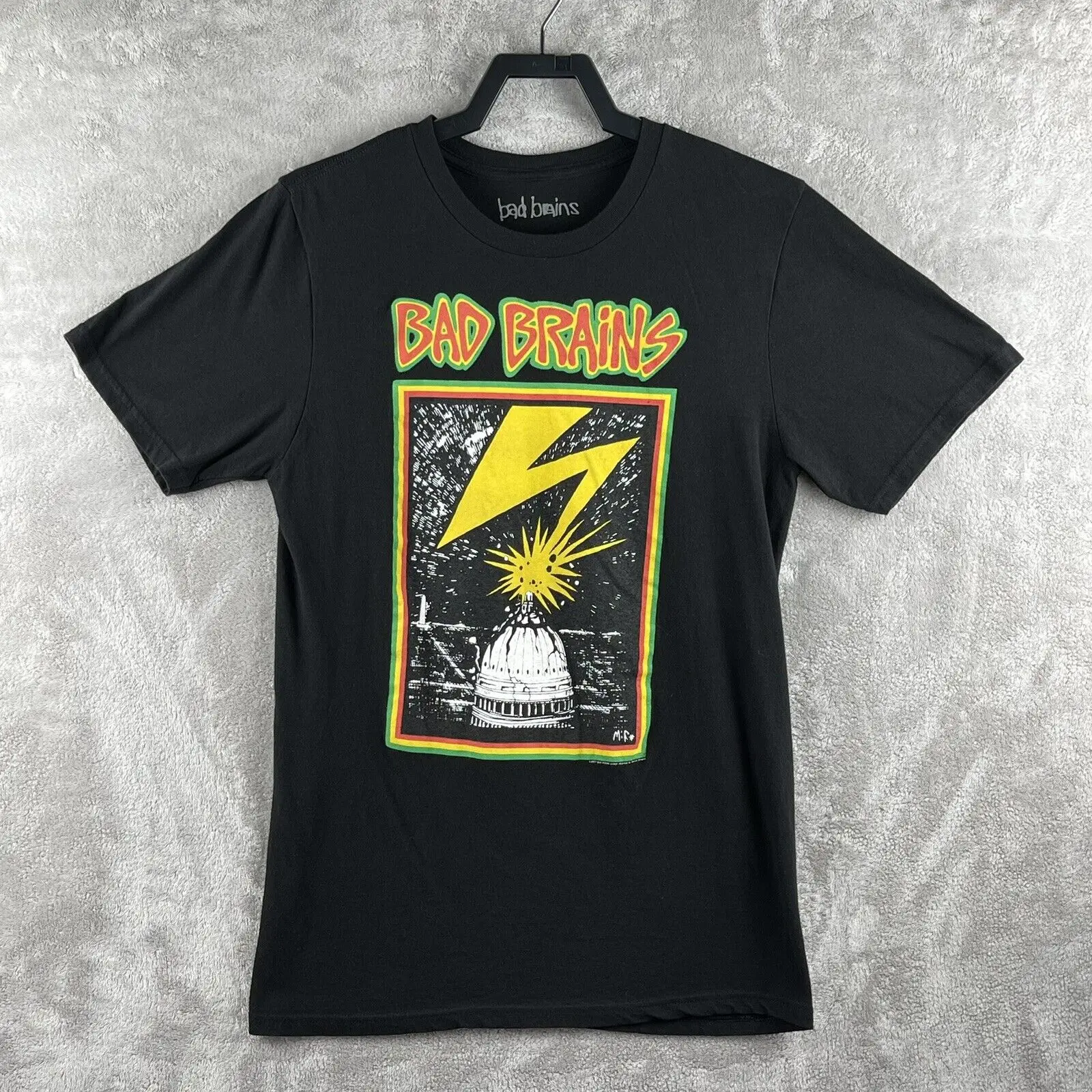 Bad Brains Capitol Strike 2017 T Shirt Black Size Large