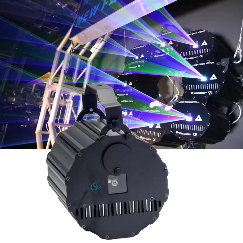 

Stage Disco Party Light 8W Laser Projector Animation Light Hundreds of Patterns DMX Control Suitable Music Restaurant Small Bar