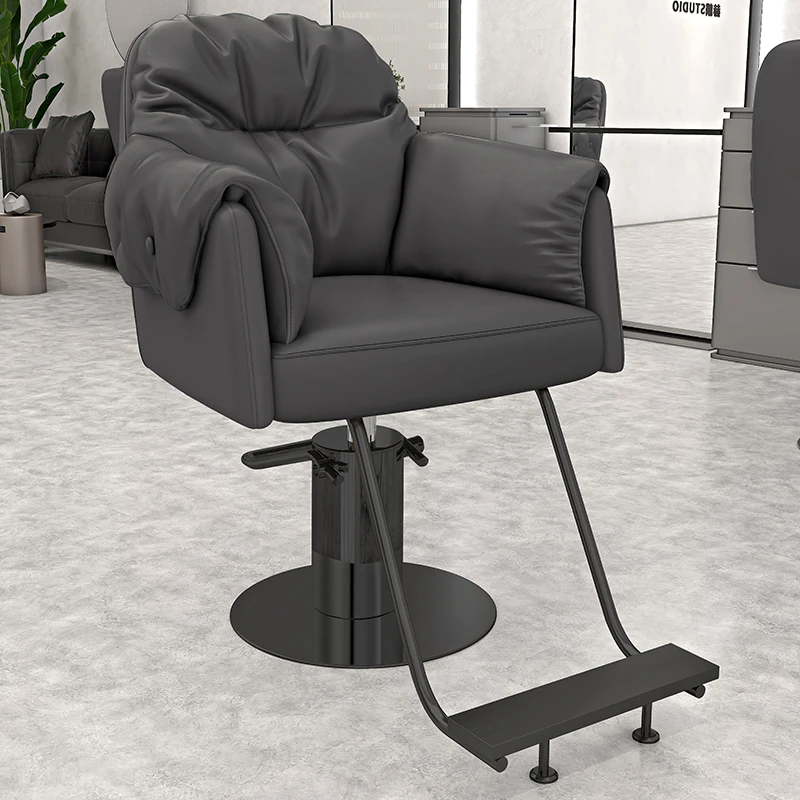 

Equipment Luxury Barber Chairs Ergonomic Styling Esthetician Chair Salon Barbershop Armchairs For Barbershop Salon Furniture
