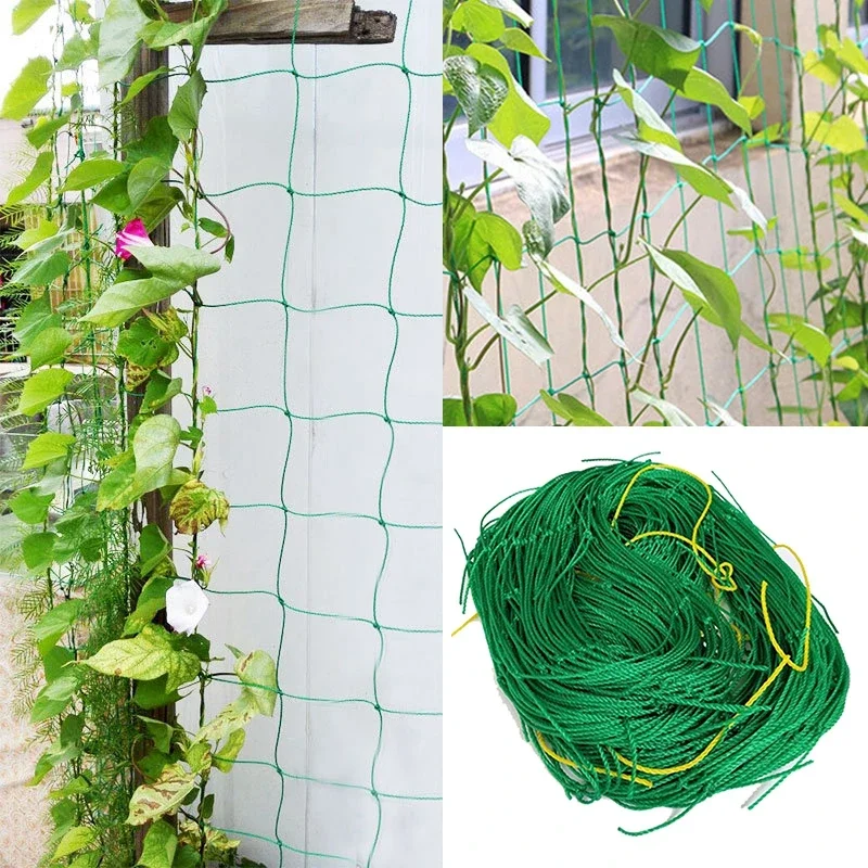 High-quality Garden Climbing Netting Strong Nylon Plant Trellis for Climbing Plants Loofah Morning Glory Flowers Cucumber Vine