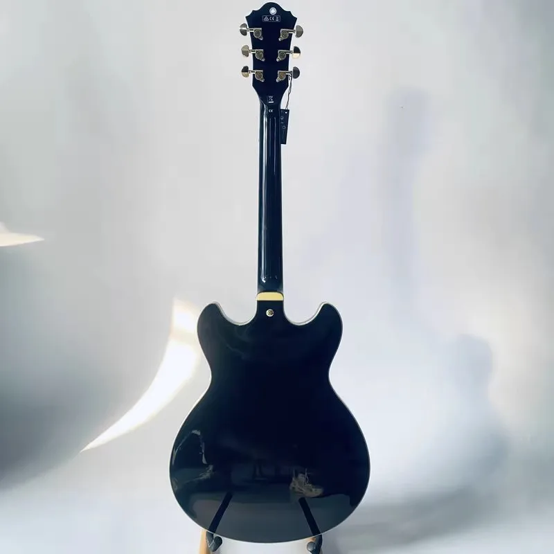 Genuine&Original IBANEZ AS153 Semi Hollowbody Jazz Guitar Black Color Body Ebony Fingerboard  Handmade Frets Stock Items