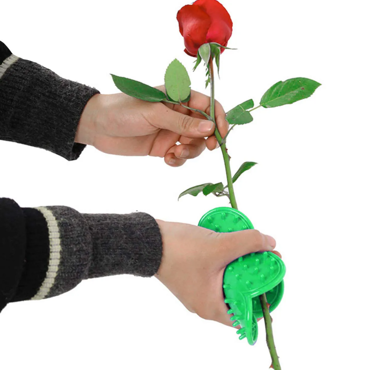 1Set Heavy Duty Thorn Stripper for Roses Spring Return Design Easy to Use Rose Leaf Thorn Remover Tool Floral Arranging