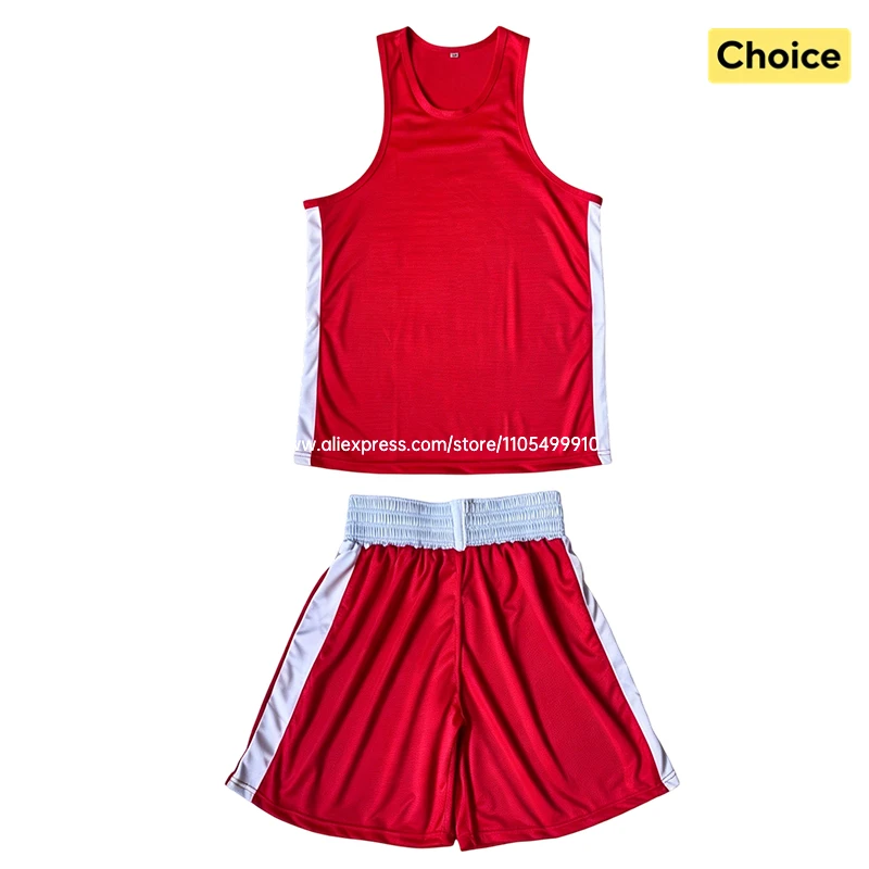 Conjunto de camiseta y pantalones cortos de boxeo, pantalones cortos transpirables de Muay Thai para hombres, mujeres y niños, uniforme de Sanda Wushu, ropa de entrenamiento de artes marciales MMA para gimnasio